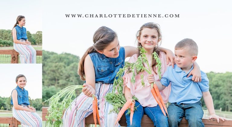 siblings sitting on fence